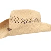 Straw Hat-Stetson Western Raffia Beige Straw Hat -