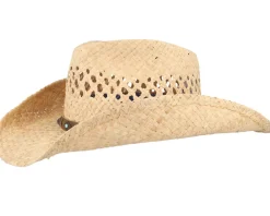 Straw Hat-Stetson Western Raffia Beige Straw Hat -