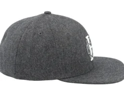 Snapback-Herschel Whaler Classic 6 Panel Hsc Crest Heather Black Snapback -