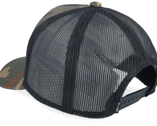 Trucker-Herschel Whaler Tall Mesh Cap Woodland Camo A-Frame Trucker -