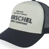 Trucker-Herschel Whaler Tall Mesh Shop Cap Black/Abbey Stone A-Frame Trucker -