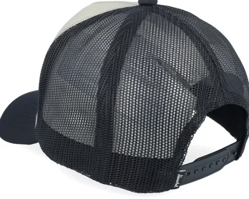 Trucker-Herschel Whaler Tall Mesh Shop Cap Black/Abbey Stone A-Frame Trucker -