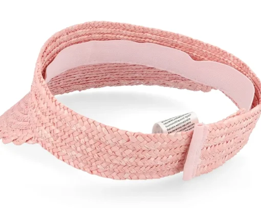 Clearance Seeberger Wheat Braid Visor - Pink