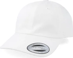 Dad Cap-Yupoong White Dad Cap -