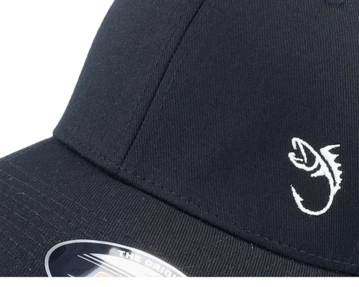 Flexfit-Skillfish White Fish Hook Logo Flexfit - Black