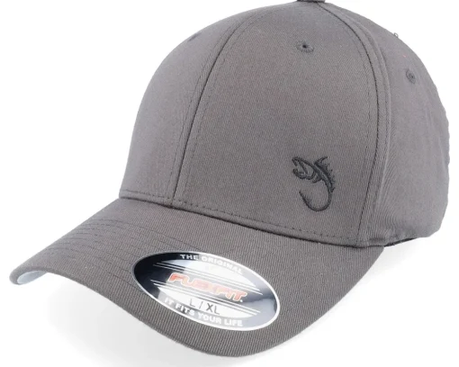 Flexfit-Skillfish White Fish Hook Logo Flexfit - Black