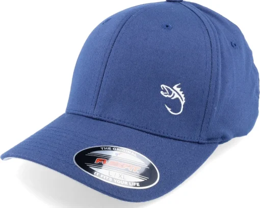 Flexfit-Skillfish White Fish Hook Logo Flexfit - Black