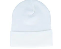 Cuff Beanies | Blank Beanies-Beechfield Original Patch Beanie Cuff - White