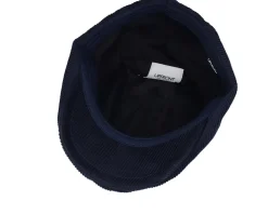 New Upfront Wild Corduroy Sixpence Navy Flat Cap - Blue