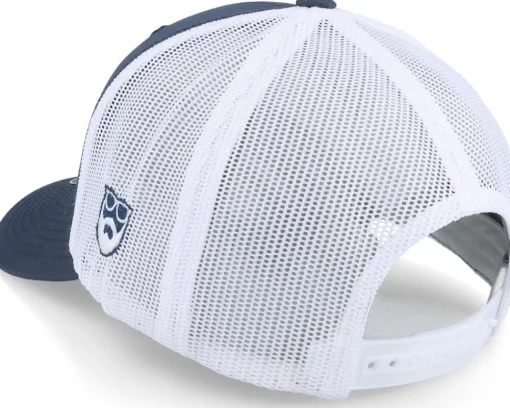 Clearance Bearded Man Wild Life Axe Logo 2-tone Navy/White Trucker - Blue
