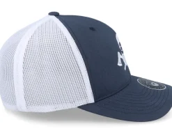 Clearance Bearded Man Wild Life Axe Logo 2-tone Navy/White Trucker - Blue