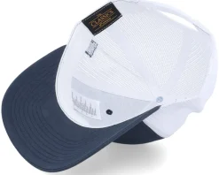 Clearance Bearded Man Wild Life Axe Logo 2-tone Navy/White Trucker - Blue
