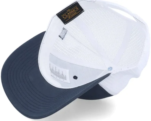 Clearance Bearded Man Wild Life Axe Logo 2-tone Navy/White Trucker - Blue