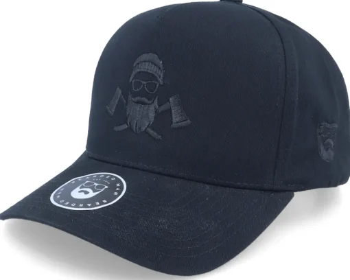 Clearance Bearded Man Wild Life Axe Logo 2-tone Navy/White Trucker - Blue