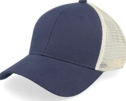 Discount Wei Wilja Blue/Beige High Crown Trucker Cap -