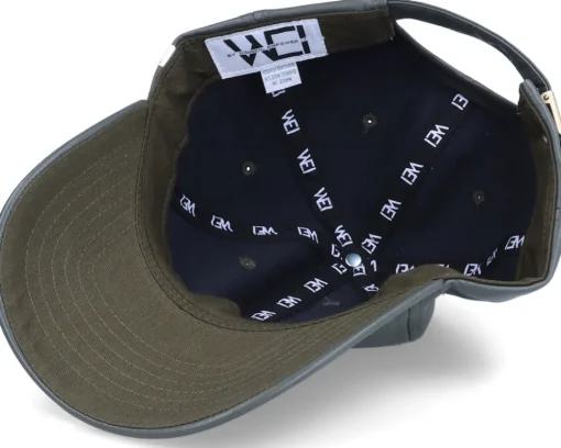 New Wei Willow Olive Faux Leather Cap Soft -