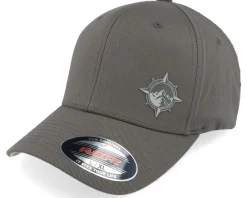 Clearance Wild Spirit Windrose Mountain Grey Patch Dark Grey Flexfit -