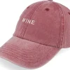Dad Cap-Iconic Wine Vintage Washed Red Dad Cap -