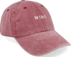 Dad Cap-Iconic Wine Vintage Washed Red Dad Cap -