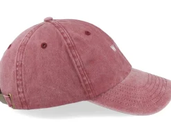 Dad Cap-Iconic Wine Vintage Washed Red Dad Cap -