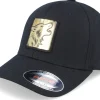 New Iconic Wolf Gold Patch Black Flexfit -