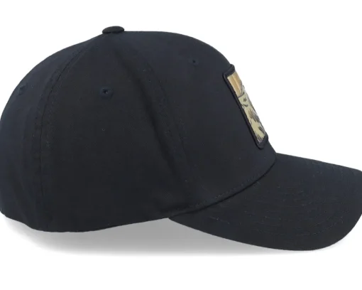New Iconic Wolf Gold Patch Black Flexfit -