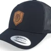 Best Wild Spirit Wolf Paw Shield Patch Retro Black Trucker -