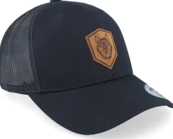 Best Wild Spirit Wolf Paw Shield Patch Retro Black Trucker -