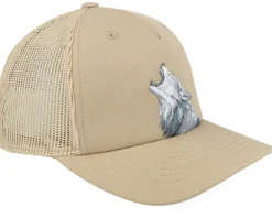 Trucker-Jim Pilleus Wolves Sand A-Frame Trucker -