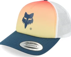 Trucker-Fox Women Elevated Foam Orange/White/Navy Trucker Hat -