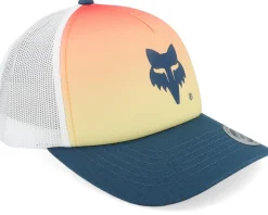 Trucker-Fox Women Elevated Foam Orange/White/Navy Trucker Hat -