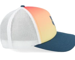 Trucker-Fox Women Elevated Foam Orange/White/Navy Trucker Hat -