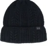 Online Under Armour Women Halftime Cable Knit Beanie Cuff - Black