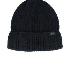 Online Under Armour Women Halftime Cable Knit Beanie Cuff - Black