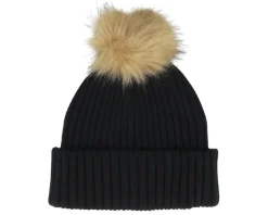 Hot MJM Hats Womens Beanie Pia 42 Mix Black Pom -