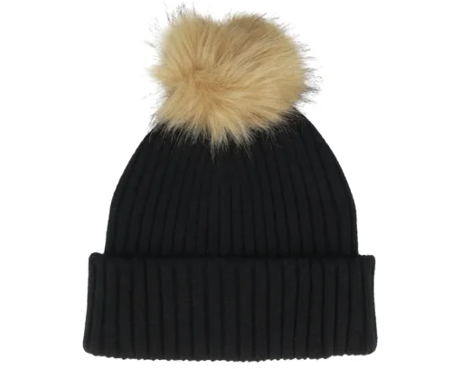 Hot MJM Hats Womens Beanie Pia 42 Mix Black Pom -
