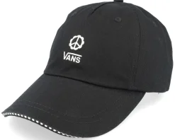 Skate-Vans Womens High Standard Hat Black/White Dad Cap -