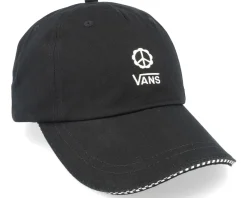 Skate-Vans Womens High Standard Hat Black/White Dad Cap -