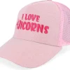 Trucker-Unicorns Womens Ponytail I Love Sparkle Babypink Trucker -