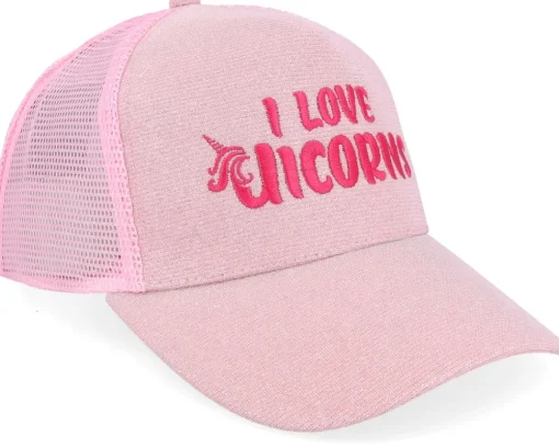 Trucker-Unicorns Womens Ponytail I Love Sparkle Babypink Trucker -