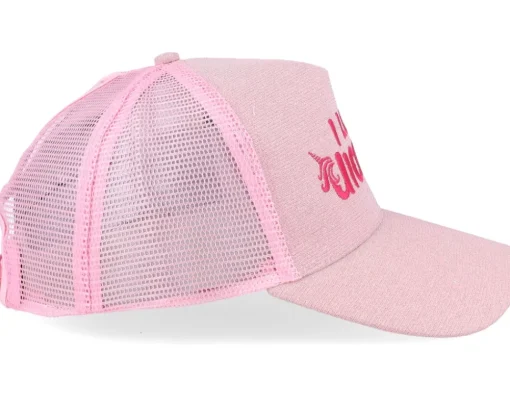Trucker-Unicorns Womens Ponytail I Love Sparkle Babypink Trucker -