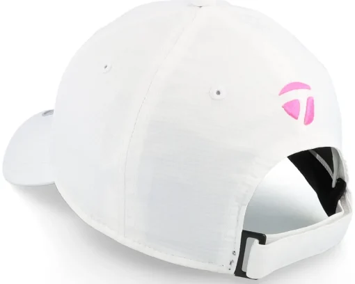 Golf-Taylor Made Womens Script White/Pink Adjustable -