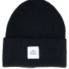 Online SQRTN Wood Raw Beanie Black Cuff -