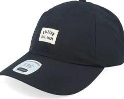 Dad Cap-Brixton Woodburn Black Nylon Dad Cap -