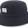 Buckets-Brixton Woodburn Packable Hat Sol Wash Bucket - Black