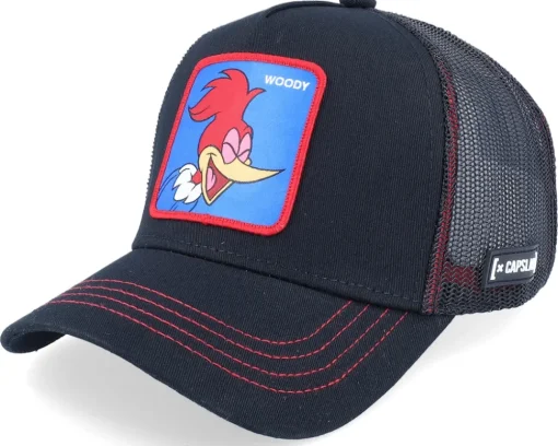 Trucker-Capslab Woody Woodpecker Black Trucker -