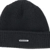 Short Beanies-Stetson Wool Black Beanie -