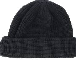 Short Beanies-Stetson Wool Black Beanie -