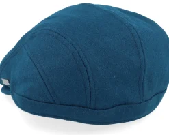 New Seeberger Wool blend Blue Flat Cap -