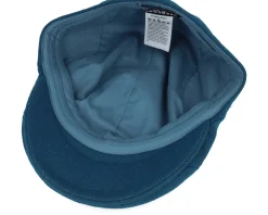 New Seeberger Wool blend Blue Flat Cap -